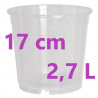 pot Orchidée17 cm - 2.7 L - TRANSPARENT