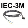 Iec Male + 3 M Cable