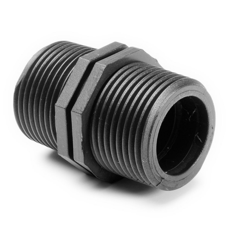 Connector nipple PP Male  / Raccod Male - 1" (25 mm) OUT/OUT  RP