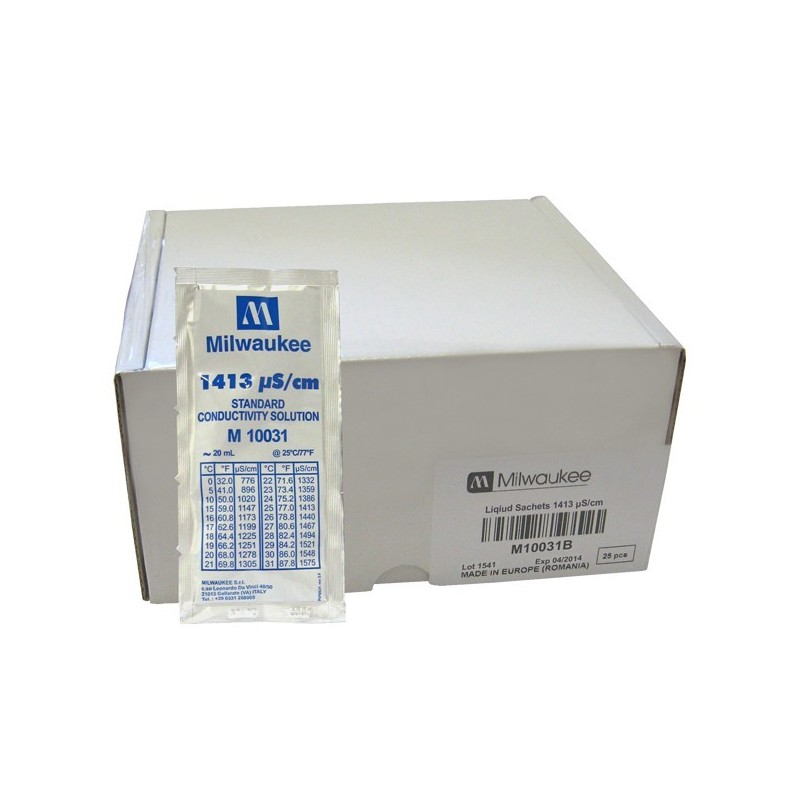 Solution EC 1413 µS/cm - 20ml - Milwaukee