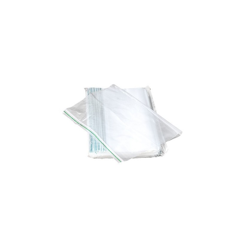 Sachet Zip plastique transparent 50x52cm 100 pc