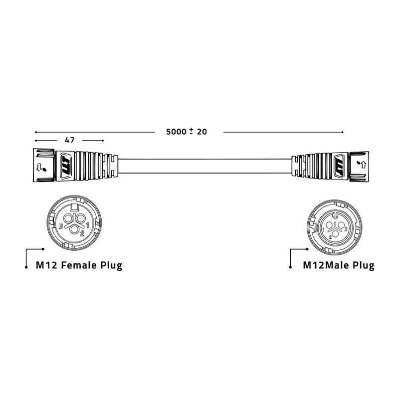 DAISY CHAIN 5M CONTROL CABLE - LUMATEK