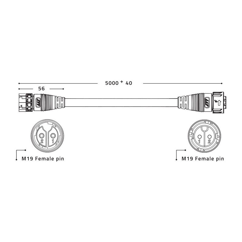 LED 5m EXTENSION CABLES for driver remote- LUMATEK