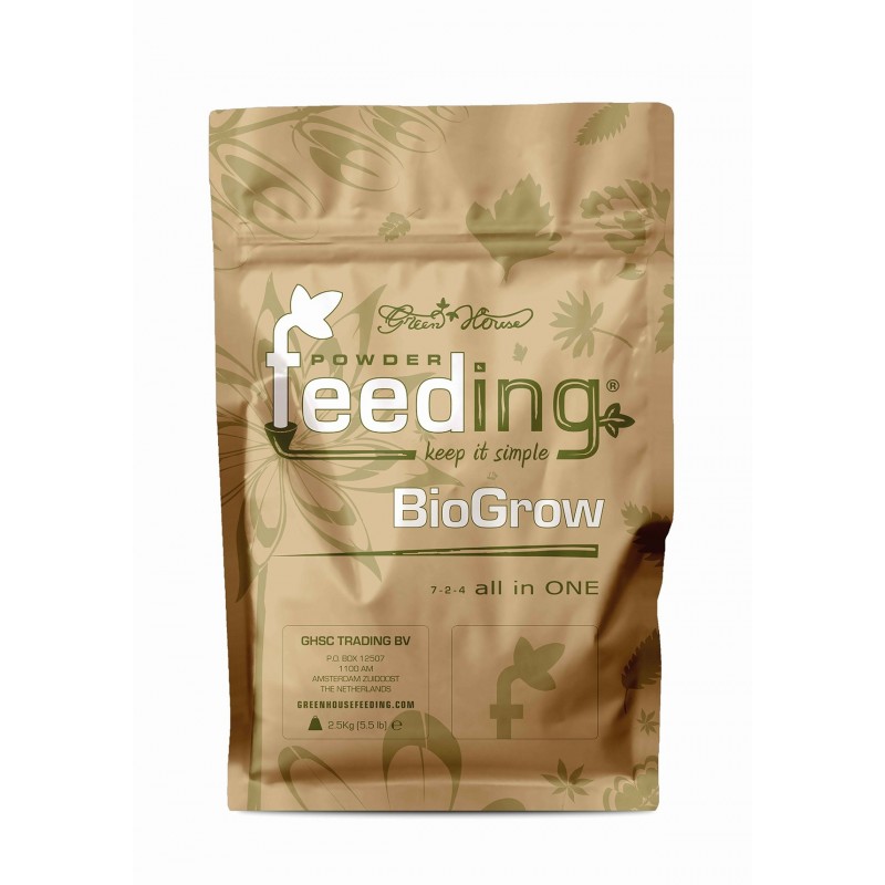 BioGrow - 2.5 kg - Greenhouse Feeding Powder